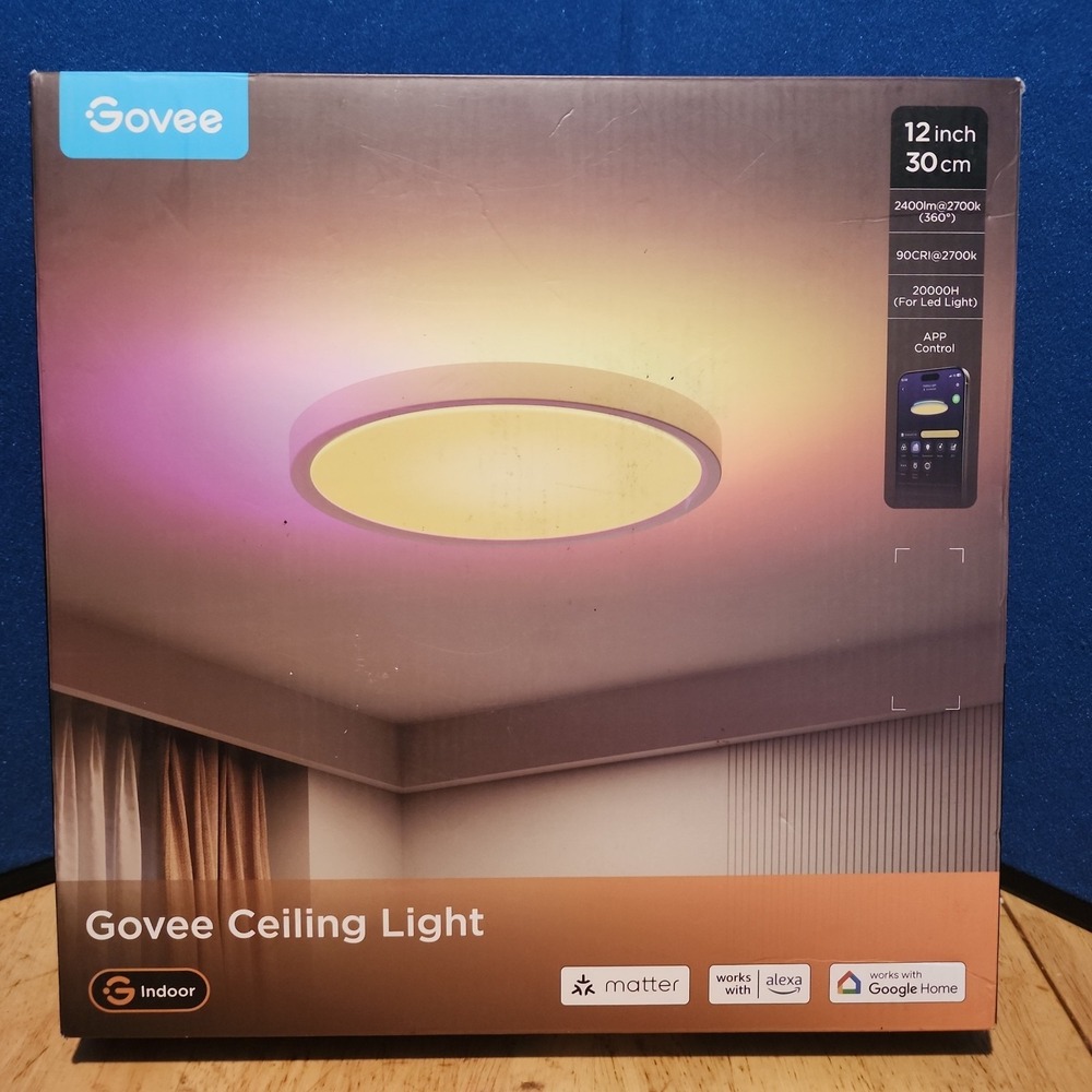 Govee Ultra Thin RGBWW + RGBIC Smart Ceiling Light H60A1- BRAND NEW SEALED
